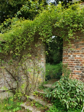 To the Chawton manor garden